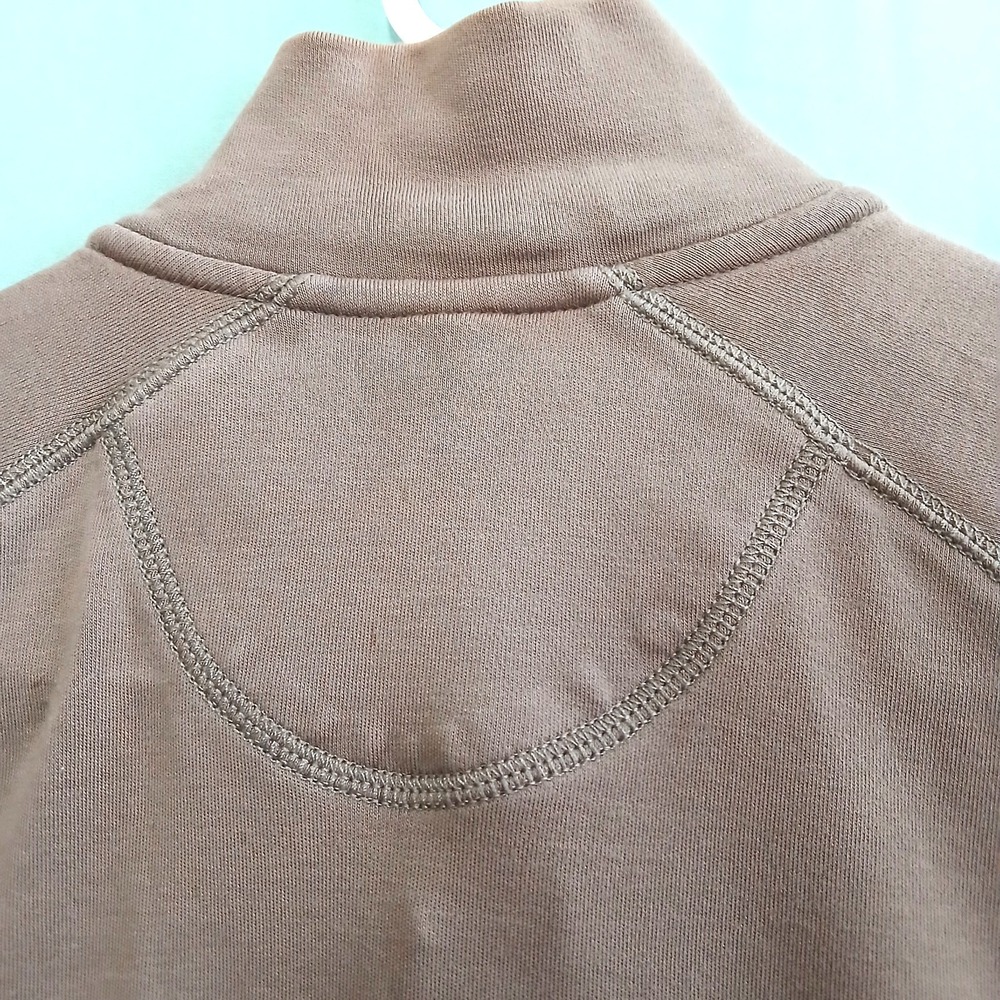 HATHAWAY Men's 1/4 Zip Brown Mock Neck Pullover Sweater XXL Long Slv Casual NWOT - Picture 13 of 13